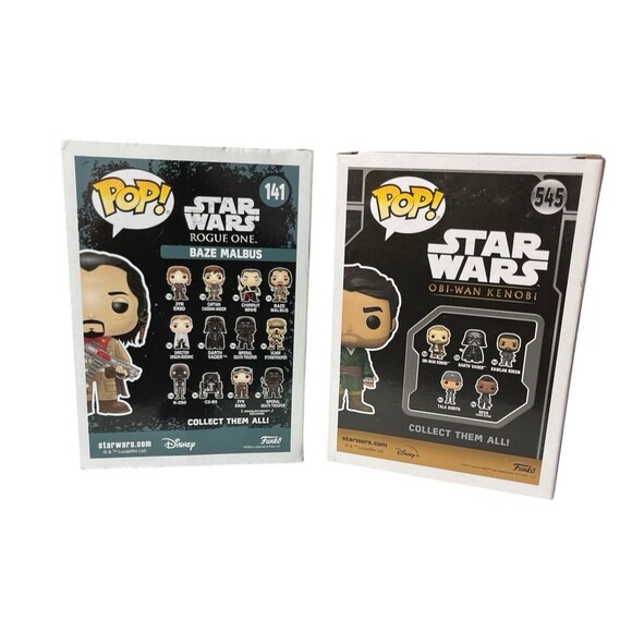 Funko Pop! Star Wars: Rogue One Set of 2 Baze Malbus 141  Haja Estree 545 - Picture 2 of 3